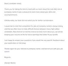 You can even use the occasion to communicate additional information about yourself, to reemphasize your strengths. Post Interview Rejection Letter Sample Template Workable