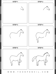 Tutorial de dibujo de un conejito para niños. Caballos Dibujos Faciles Que Amaras Paso A Paso