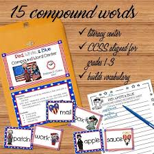 Compound Words Literacy Center Patriotic Theme Compound Words Activities Compound Words Literacy Centers Compound Words Activities