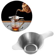 Perfect for my tea needs! Appliances Funnel Kitchen Teaware Tea Strainer Fine Mesh Stainless Steel Leaf Filter Home Furniture Diy Itkart Org