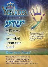 Yeshua Written On Our Right Hand Hebrew Words Psalms Bible Facts
