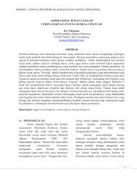 Renanda syahputri syahputri intan permat perm ata a sari. Pdf Aspek Sosial Budaya Dalam Cerita Rakyat Enyeng Di Desa Cipancar