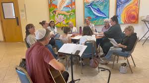 Grateful for Cantorial Soloist Mark Getten, Congregants Wendy Greene and  Wendy Wendt, youth leader Aubrey , and our Zoom Shomer Dave for a  beautiful...