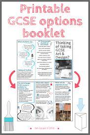 Art Gcse Options Leaflet For Students Felt Tip Pen