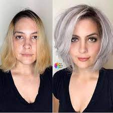 Short Hairstyles By Short Hair Ideas Hair Makeover Do You Like This Shorthairdontcare Shorthair Pixiecut Pix Rare Beauties Gray Hair Highlights Blending Gray Hair Hair Highlights