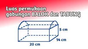 Check spelling or type a new query. Luas Permukaan Gabungan Tabung Dengan Balok Youtube