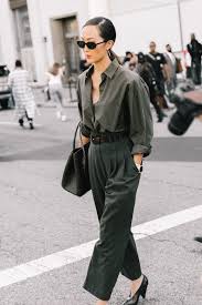 This Look Makes Getting For Work A Breeze Le Fashion Olive Green Outfit Fashion Comfortable Outfits