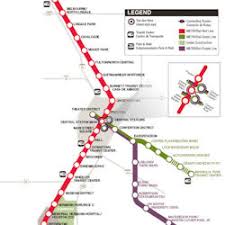 Walking map of downtown houston. Light Rail