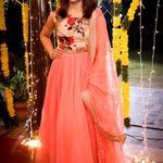 Divya Khosla Silk Blue Printed Replica Lehenga Choli Party Wear Lehenga Lehenga Designs Indian Bridal Outfits