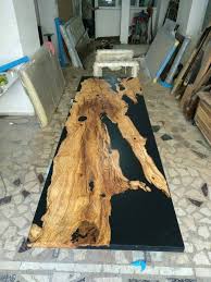 Olive Black Epoxy Table Black Resin Table Olive Table Custom Order For Us In 2020 Resin Table Epoxy Wood Table Wood Resin Table