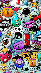 Graffiti Wallpaper Iphone Wallpaper Doodle Graffiti Cartoons