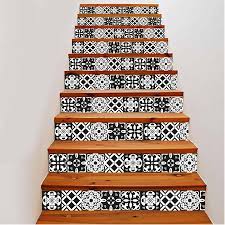 Sticker carrelage scandinave noir et blanc. Stickers Escalier Carreaux De Ciment Noir Et Blanc Stickers Malin Stickers Escalier Carreau De Ciment Deco Carreau De Ciment