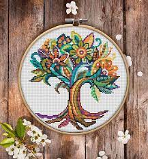 For cross stitch beginners, learn how to cross stitch and shop our cross stitch kits uk and patterns. Mandala Tree Of Life P256 Embroidery Cross Stitch Pattern Etsy Cross Stitch Tree Cross Stitch Patterns Stitch Patterns