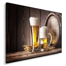 Feeby Frames Tableau Imprime Xxl Tableau Imprime Sur Toile Tableau Deco Canvas 30x40 Cm Biere Alcooltonneau Pinte Verrecuisine Rustique En 2020 Tableaux Deco