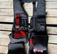 Gilet à outils en cuir fonctionnel avec sac de 18 porte ...