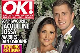 The eastenders actress took to her instagram page on wednesday to share a sweet photo with her husband dan osborne, a selfie taken just. Jacqueline Jossa S Gorgeous Wedding Dress Revealed For First Time After She And Dan Osborne Get Married Mirror Online