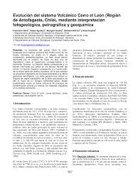 Todo sobre el partido antofagasta vs. Pdf Evolucion Del Sistema Volcanico Cerro El Leon Region De Antofagasta Chile Mediante Interpretacion Fotogeologica Petrografica Y Geoquimica