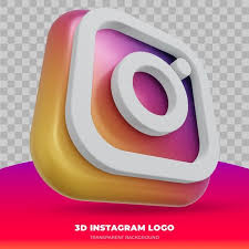Instagram Logo Isolated In 3d Rendering In 2021 Instagram Logo Hd Cool Wallpapers Instagram Mockup