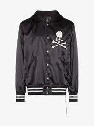 Mastermind Japan Hooded Varsity Embroidered Jacket Embroidered Jacket Mastermind Japan Mens Outdoor Jackets