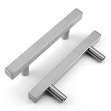 We stock a huge range of cupboard door handles, so you can choose from glass to pewter, to chrome and ceramic, you can buy cupboard door handles to match. Buy Oyx 15 Pack Brushed Nickel Cabinet Handles 3 3 4 In Square Cabinet Pulls Stainless Drawer Handles Cabinet Hardware Stainless Steel Cabinet Handles Cupboard Door Handles Online In Turkey B08p15n7vr