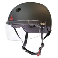 triple8 certified sweatsaver helmet with visor