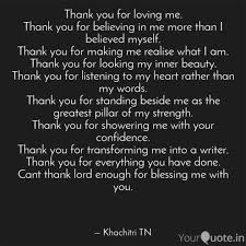 Thanks for everything you have given me from your attention, love, care and affection. 20 Best Thank You Quotes For Love With Images Entertainmentmesh
