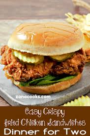 Easy Crispy Fried Chicken Sandwiches Fried Chicken Sandwich Crispy Fried Chicken Chicken Burgers Recipe