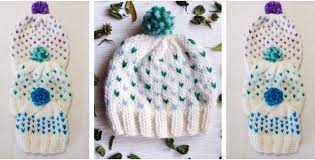 This easy knitted heart pattern creates a sweet shape that lies flat in the garter stitch. Loving Hearts Knitted Beanies Free Knitting Pattern