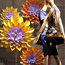 Paper flowers and other goods for fine art, craft and hobby in our online store. Large Handicraft Paper Flower Manufacturer Dm Window Display