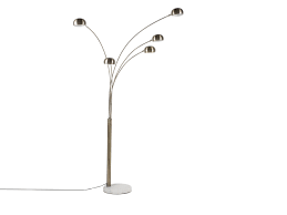 Stehlampe Gold 210 Cm Marmorfuss Flinders Beliani De