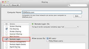 How to scan ports on an ip or domain from mac os x. Enable Remote Login To Start Ssh Server In Mac Os X Osxdaily