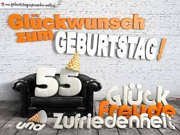 Gluckwunsche Zum 55 Geburtstag Mit 3d Buchstaben Und Sofamotiv Geburtstagsspruche Welt