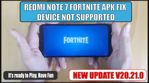 Fortnite apk fix for android devices download file fortnite.apk: How To Install Fortnite Apk Fix Device Not Supported For Redmi Note 7 V20 21 0 Youtube