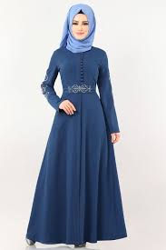 Modaselvim Ferace Kol Ve Kemeri Nakisli Ferace 8911w153 Indigo Moda Stilleri Abaya Tarzi The Dress