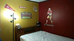 49ers Kids Room Our First Project Boys Bedrooms Kids Room Kids Bedroom