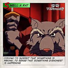 Smell A Rat Idiom To Suspect That Something Is Wrong To Sense That Something Dishonest Is Happening For Example Whe Idioms English Idioms Good Grammar
