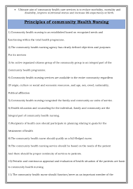 Community Health Nursing