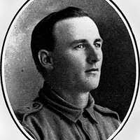 StateLibQld 2 181367 Lieutenant Little, a bomb-shattered hero, leaving the  hospital ship, 1915