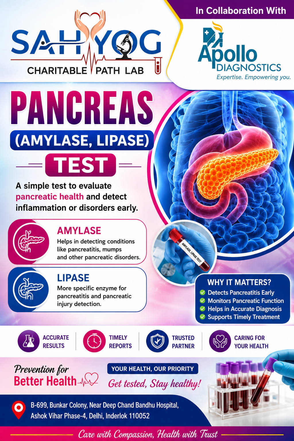 PANCREAS (AMYLASE/LIPASE) TEST