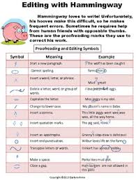 free proofreading symbols chart editing with hammingway