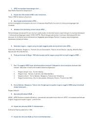 Apec merupakan kepanjangan dari asian pasific economic coorporatian dimana merupakan sebuah organisasi kerjasama ekonomi regional yang ada pada kawasan asia pasifik. Apec Merupakan Kepanjangan Dari Pdf