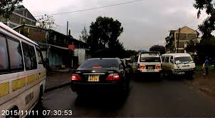 A TYPICAL SOUTH B MORNING The TelAviv Matatu NOT overtaking but driving