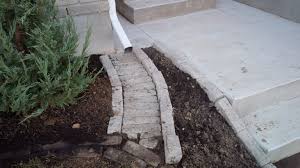Sep 01, 2019 · how to raise a sunken sidewalk block and restore a level walkway. Downspout Runoff Used Leftover Brick To Redirect The Flow Of Water Through The Front Flowerbed Downspout Leftover Bricks Brick Projects