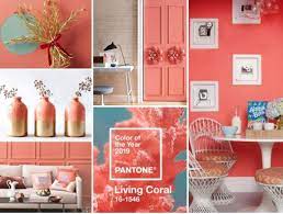 How To Use The New 2019 Color Palettes In Your Home Love Your Room Coral Interior Coral Colour Palette Live Coral