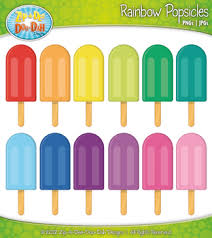 Favorite add to popsicle coloring page digital download coloring sheet printable coloring page cheerycabbagestudio. Rainbow Popsicles Clipart Zip A Dee Doo Dah Designs Tpt
