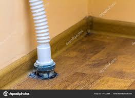 sewer drain pipe under the kitchen sink