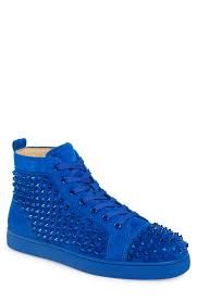 Mens Christian Louboutin Louis Spikes High Top Sneaker