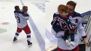 Cam's season with the blue jackets has been on hold. Atkinson S Son Declan Stars After Blue Jackets Public Scrimmage