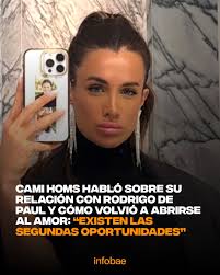 En una entrevista, Cami Homs abrió su corazón y compartió una reflexión  profunda sobre las segundas oportunidades, el amor propio y el desafío  emocional de volver a confiar tras una ruptura. https://bit.ly/4jsbS9U
