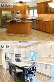 A Galesburg Il Kitchen Remodel Removing Old Golden Oak And Replacing With A Stylish Combination Oak Kitchen Remodel Kitchen Remodel Small Kitchen Island Oak